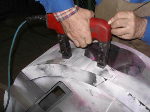 Pr�fenvorgang der Schwei�-Reparatur